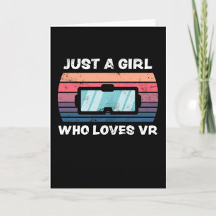 Tarjeta Solo un Chica que ama la realidad virtual de video