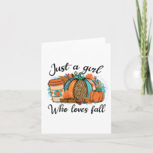 Tarjeta Sólo un Chica que ama la taza de latte de picante