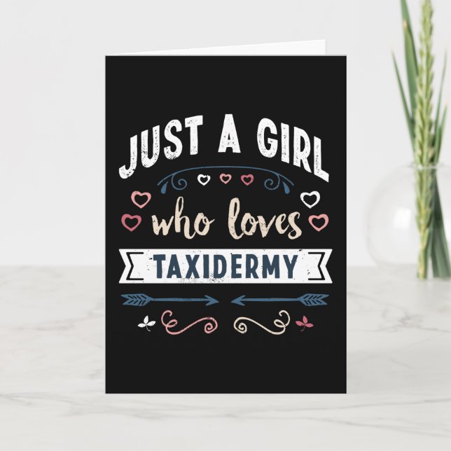 Tarjeta Solo un Chica que ama los divertidos regalos de Ta (Anverso)
