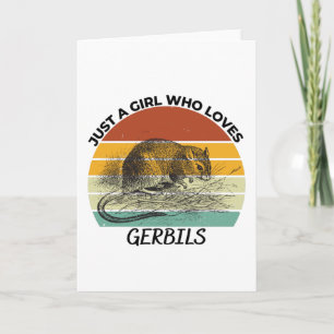 Tarjeta Sólo un chica que ama los gerbiles