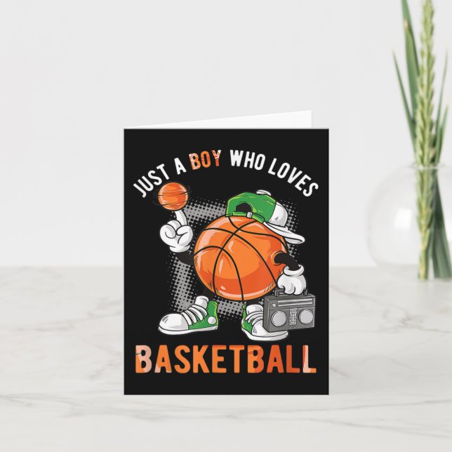 Tarjeta Solo un chico al que le gusta el baloncesto 2 (Anverso)