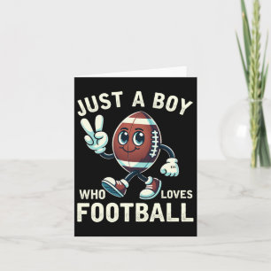 Tarjeta Solo un chico que ama a los chicos del fútbol