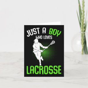 Tarjeta Solo un chico que ama a los jóvenes de Lacrosse Pl