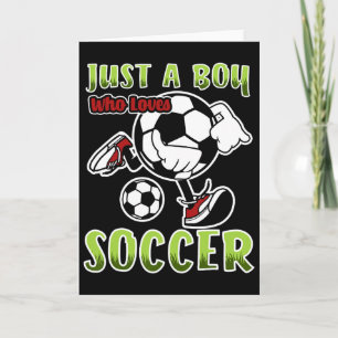 Tarjeta Solo un chico que ama el fútbol cita para jugador