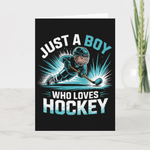 Tarjeta Solo un chico que ama el hockey _2