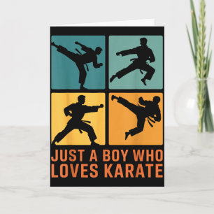 Tarjeta Solo un chico que ama el karate artes marciales Ka