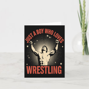 Tarjeta Solo un chico que ama la lucha contra el diseño re