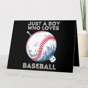 Tarjeta Solo un chico que ama la pelota de béisbol de los
