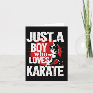 Tarjeta Solo un chico que ama las artes marciales de Karat