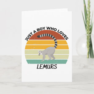 Tarjeta Solo un chico que ama los lemures