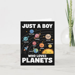 Tarjeta Solo un chico que ama los planetas Sistema Solar C