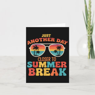Tarjeta Sólo Un Día Más Cerca De Las vacaciones De Verano