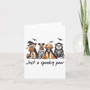 Tarjeta Solo un espeluznante perro de garras divertidos pe