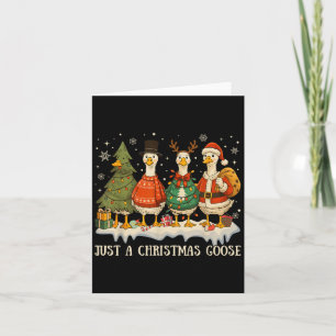 Tarjeta Solo un Navidad se vuelve gracioso merry Goosemas 