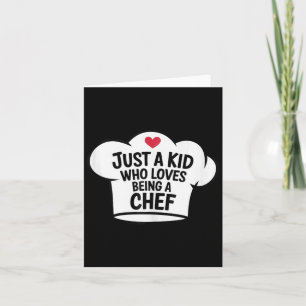 Tarjeta Solo Un Niño Que Ama Ser Chef Guay Cocinar Mucho M