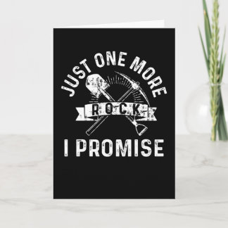 Tarjeta Sólo un nuevo regalo de Geología de Rock I Promise
