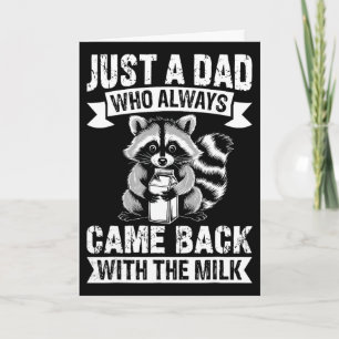 Tarjeta Solo un papá que siempre vuelve con la leche Diver