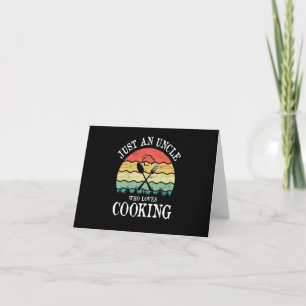 Tarjeta Solo un tío que ama cocinar regalos
