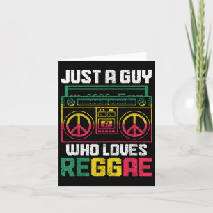 Tarjeta Solo un tipo que ama la música reggae Jamaica Vint