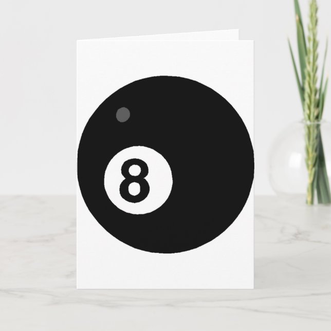 Tarjeta Sólo una bola de ocho (Anverso)