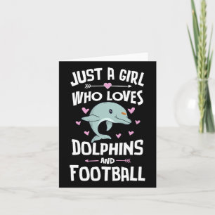 Tarjeta Solo Una Chica Que Ama A Los Delfines Y A Las Muje