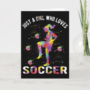 Tarjeta Sólo una chica que ama el fútbol _1