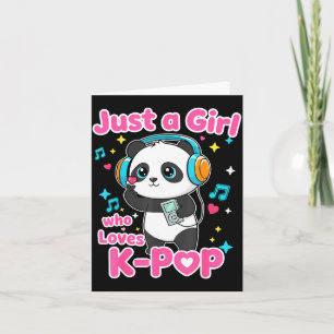 Tarjeta Solo una chica que ama K-p Panda lindo