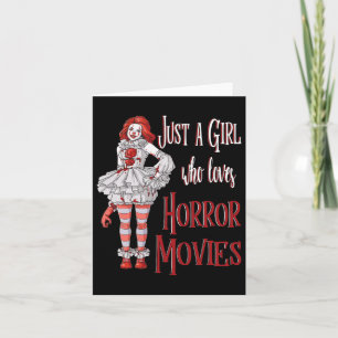 Tarjeta Sólo una chica que ama las películas de terror Pay