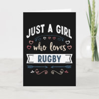 Solo una chica que ama regalos divertidos de Rugby