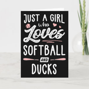 Tarjeta Solo una chica que ama Softll y regalos de patos p