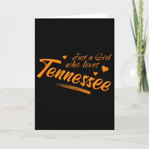 Tarjeta Solo Una Chica Que Ama Tennessee, Mujeres Cute Tn 