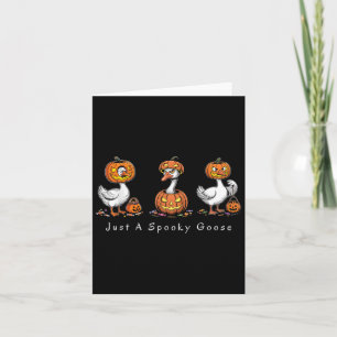 Tarjeta Sólo una fantasmagórica Halloween Goose Graciosa H