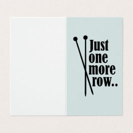 Tarjeta Sólo una fila más.