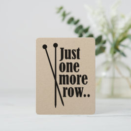 Tarjeta Sólo una fila más.