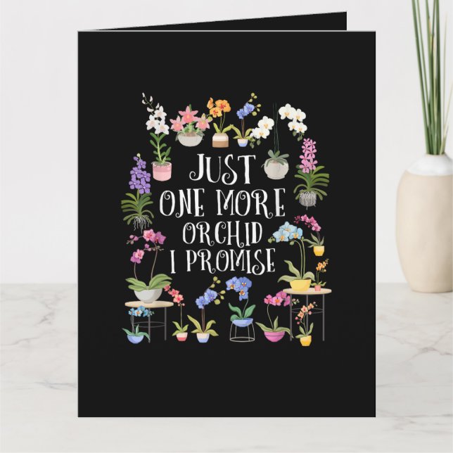 Tarjeta Solo una orquídea más lo prometo (Anverso)