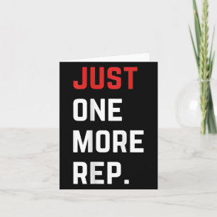 Tarjeta Solo una repetición más Gimnasio motivacional