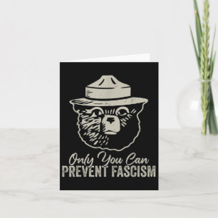 Tarjeta Sólo Usted Puede Evitar El Oso Fascista Resistir A