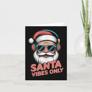 Tarjeta Sólo Vibraciones de Santa Divertida Cultura P Navi