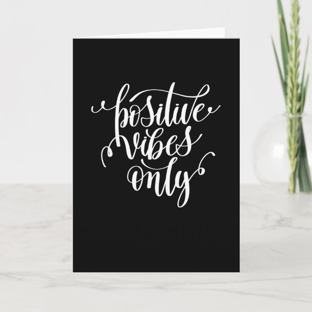 Tarjeta Sólo vibraciones positivas (Anverso)