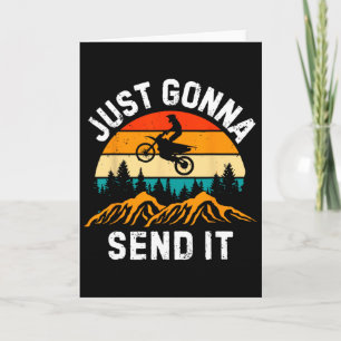 Tarjeta Sólo Voy a Enviarlo Motocross Dirt Bike Dirt Biker
