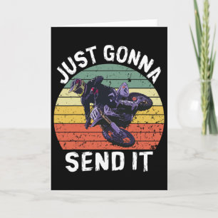 Tarjeta Sólo Voy a Enviarlo Motocross Dirt Bike Dirt Biker