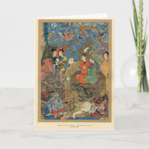 Tarjeta Solomon y la reina de Sheba, siglo XVI