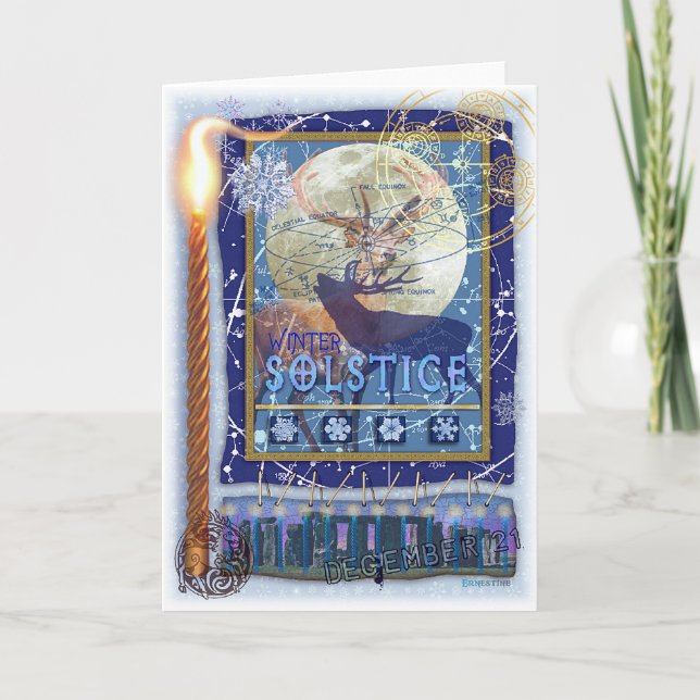 Tarjeta Solsticio de invierno (Anverso)