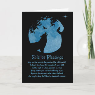 Tarjeta Solsticio de Invierno Inspirado en Nativos America