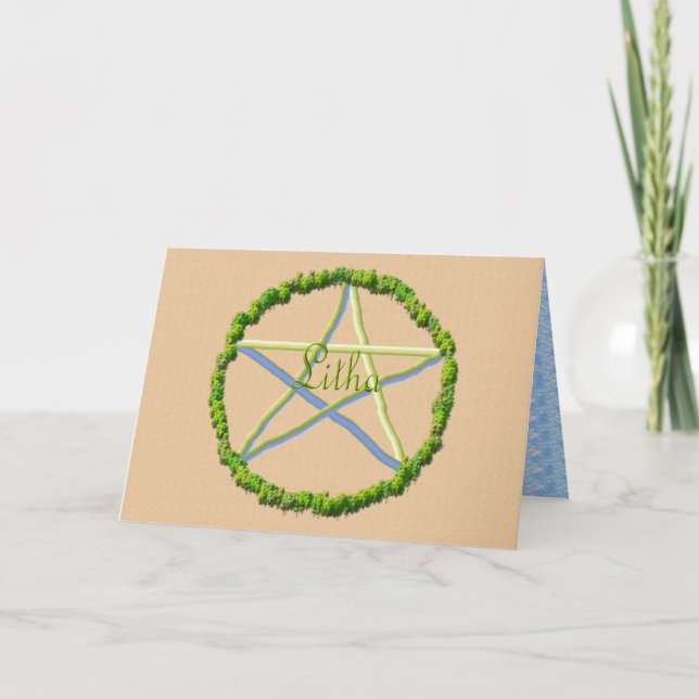 Tarjeta Solsticio de verano (Anverso)