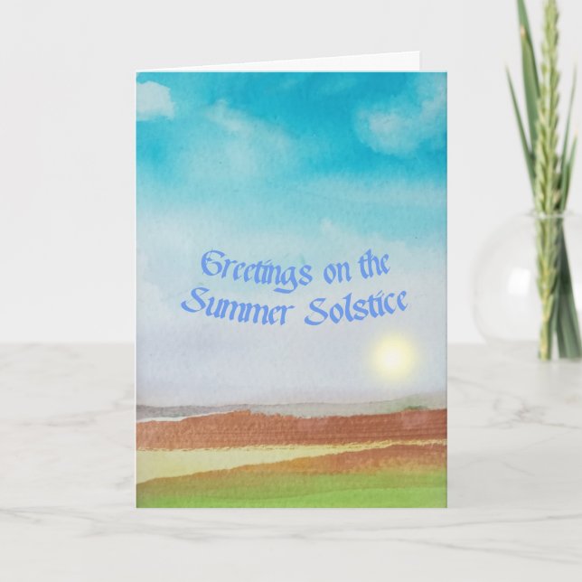 Tarjeta Solsticio de verano (Anverso)