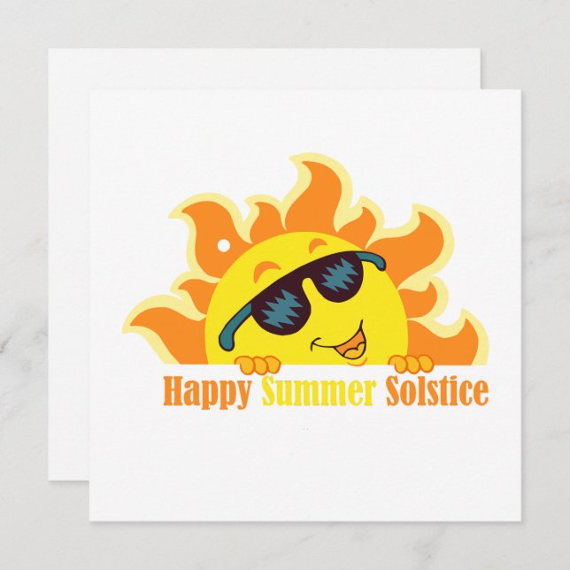 Tarjeta solsticio de verano feliz 2024 (Anverso / Reverso)
