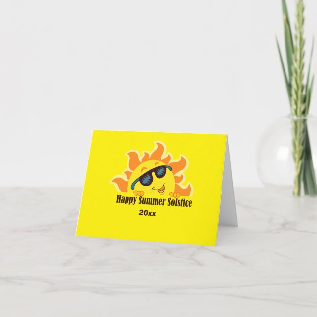 Tarjeta solsticio de verano feliz 2026 (Anverso)