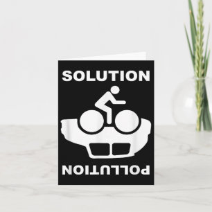 Tarjeta Solución Contaminación Bicicleta Bicicleta Prot Am