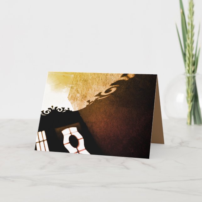 Tarjeta Sombras de atardecer (Anverso)